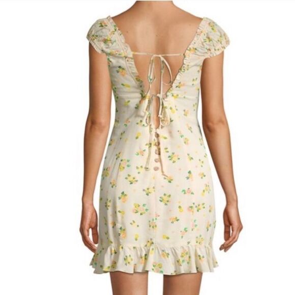 NWT Free People Like A Lady Printed Mini Dress L - Picture 2 of 13